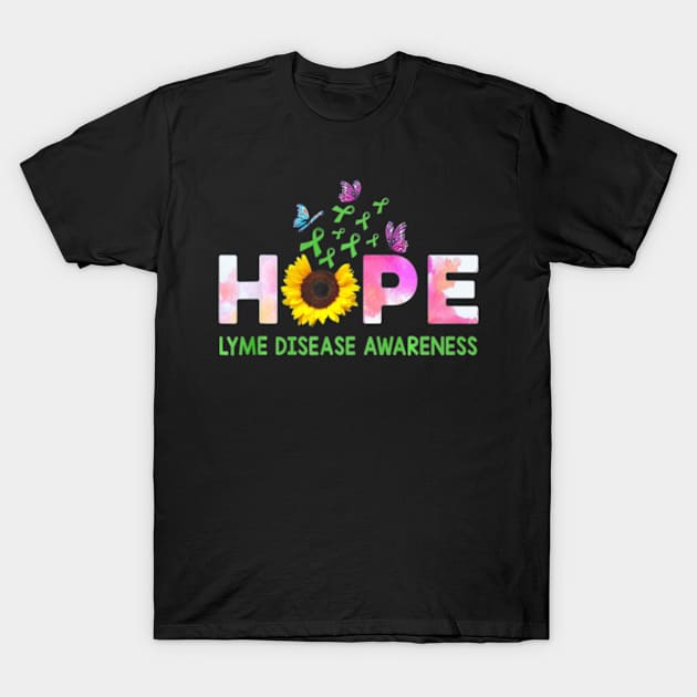 Lyme Disease Awareness Hope Butterfly T-Shirt by AstridLdenOs